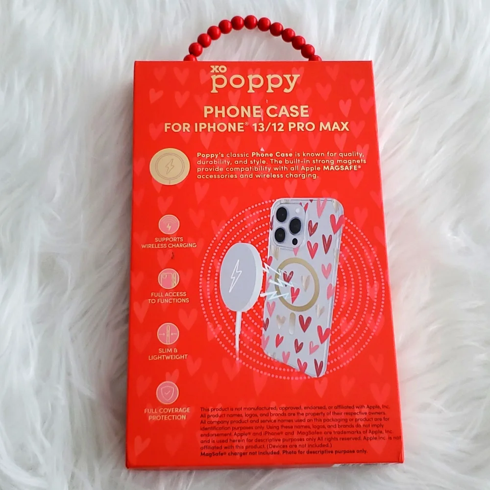 NWT XO Poppy iPhone Case Models 13/12 Pro Max MAGSAFE Compatible NIB